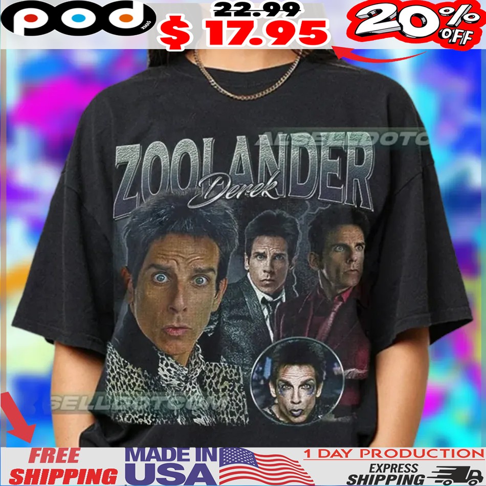 Derek Zoolander vintage bootleg style shirt