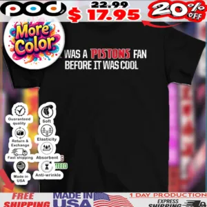 Detroit Pistons I was a Pistons fan before it was cool vintage text shirt