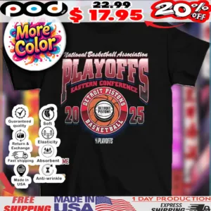 Detroit Pistons National Basketball Association Playoffs Eastern Conference 2025 shirt