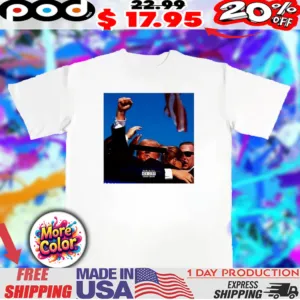 Donald Trump fight album blackout graphic shirt