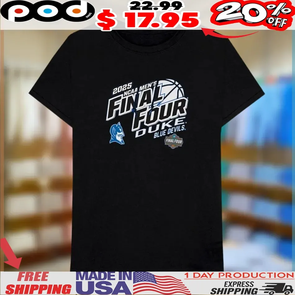 Duke Final Four Hoodie Duke Blue Devils Champion 2025 Shirt