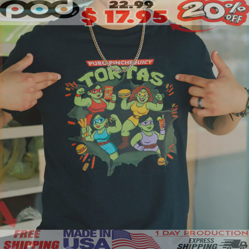 Latina-superhero-torta-warriors-in-comic-Sweatshirt Puro Pinche Juicy Tortas Shirt