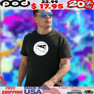 Elon Musk wearing 30 year old boomer shirt