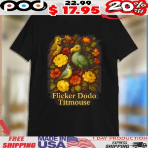 Flicker Dodo Titmouse Floral Shirt