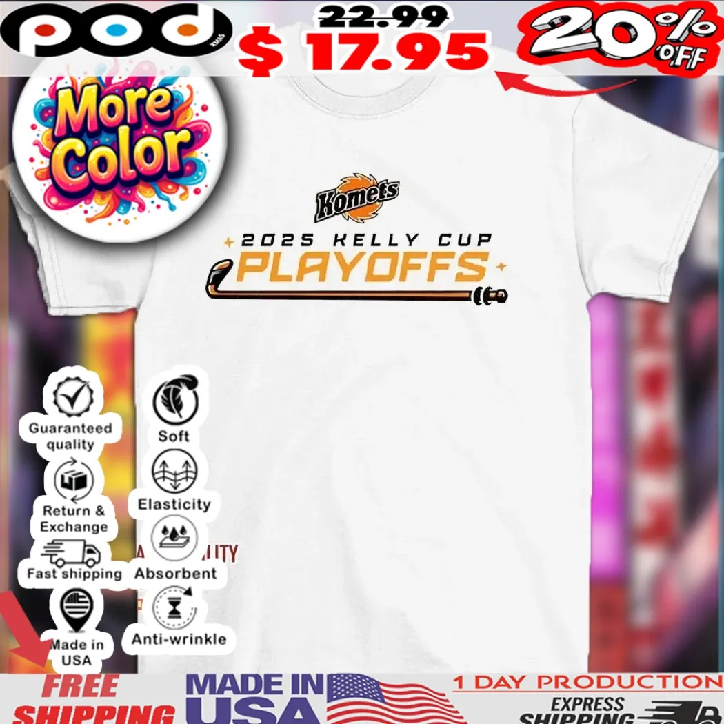 Fort Wayne Komets 2025 Kelly Cup Playoffs logo shirt