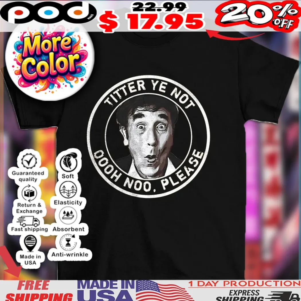 Frankie Howerd titter ye not oh no please comedy vintage shirt
