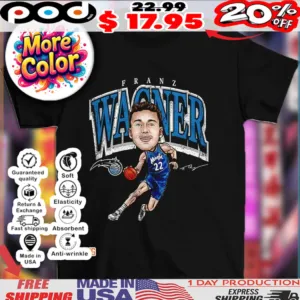 Franz Wagner Orlando Magic MLB basketball player signature chibi shirt