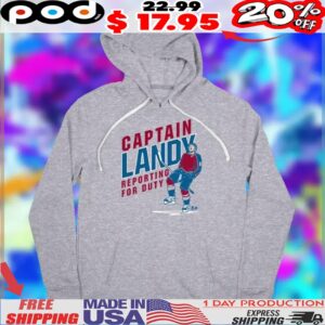 Gabriel Landeskog Captain Landy Reporting For Duty Shirt