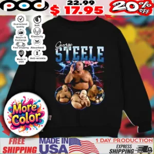 George Steele WWE vintage bootleg lightning shirt
