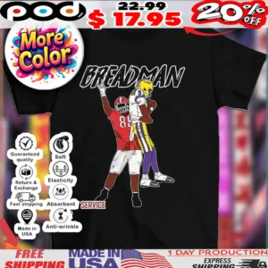 Georgia Bulldogs Jalen Carter Pick Up Lsu Tigers Jayden Daniels Breadman Funny Shirt