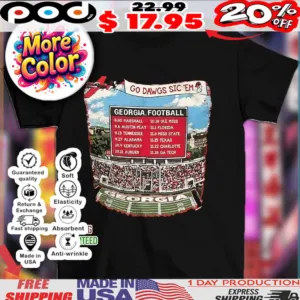 Georgia Bulldogs go Dawgs sic ’em vintage graphic shirt