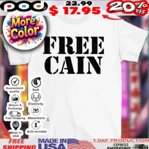 Gerald Meerschaert Wearing Free Cain Shirt