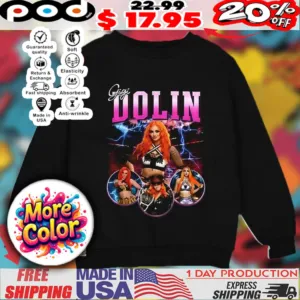 Gigi Dolin Priscilla Kelly WWE vintage bootleg lightning shirt