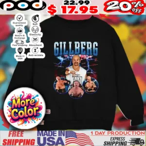 Gillberg Duane Gill WWE vintage bootleg lightning shirt