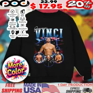 Giovanni Vinci WWE vintage bootleg lightning shirt