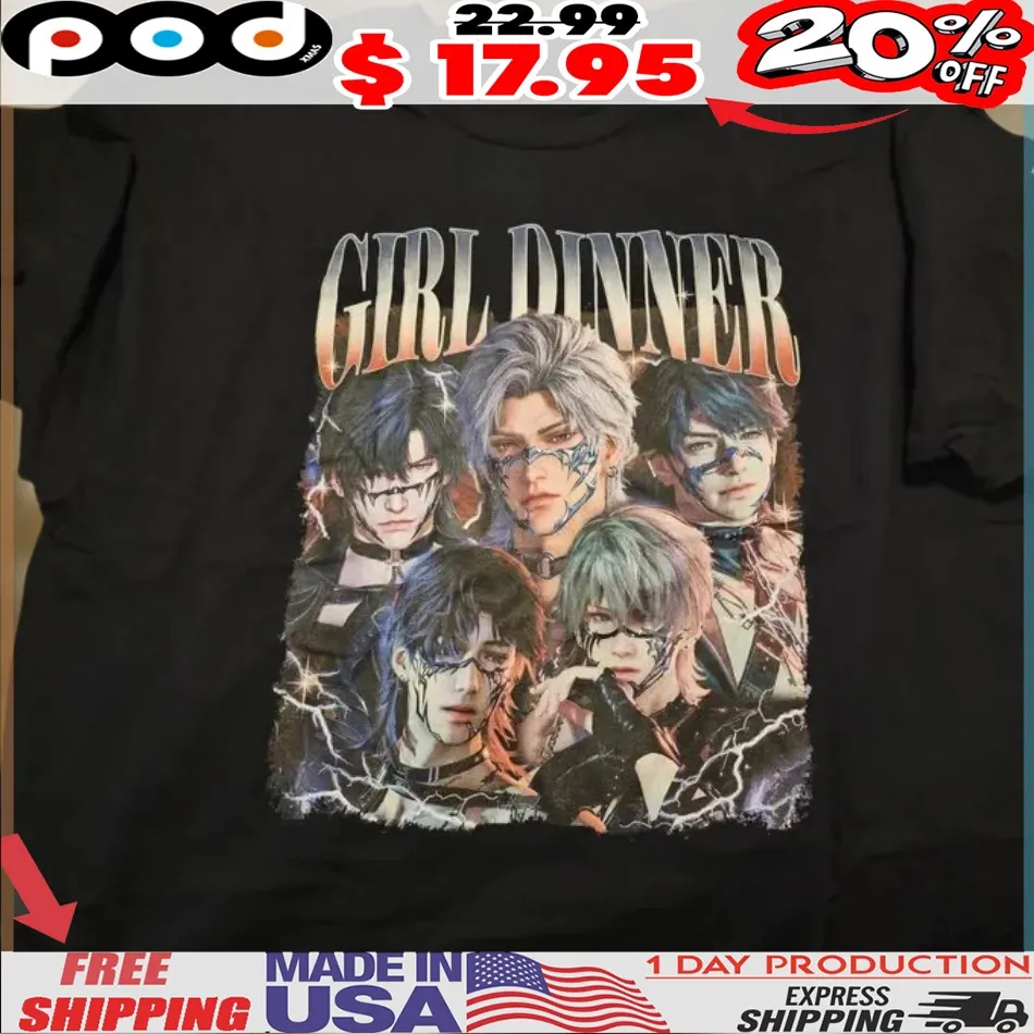 Girl Dinner Tomorrow's Catch 22 Love And Deepspace Vintage Bootleg Style Shirt