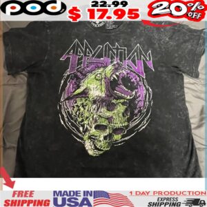 Gothic Wolf & Skull Art Shirt