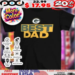 Green Bay Packers NFL football best dad logo shirt