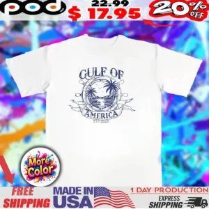 Gulf of America ship’s wheel vintage shirt