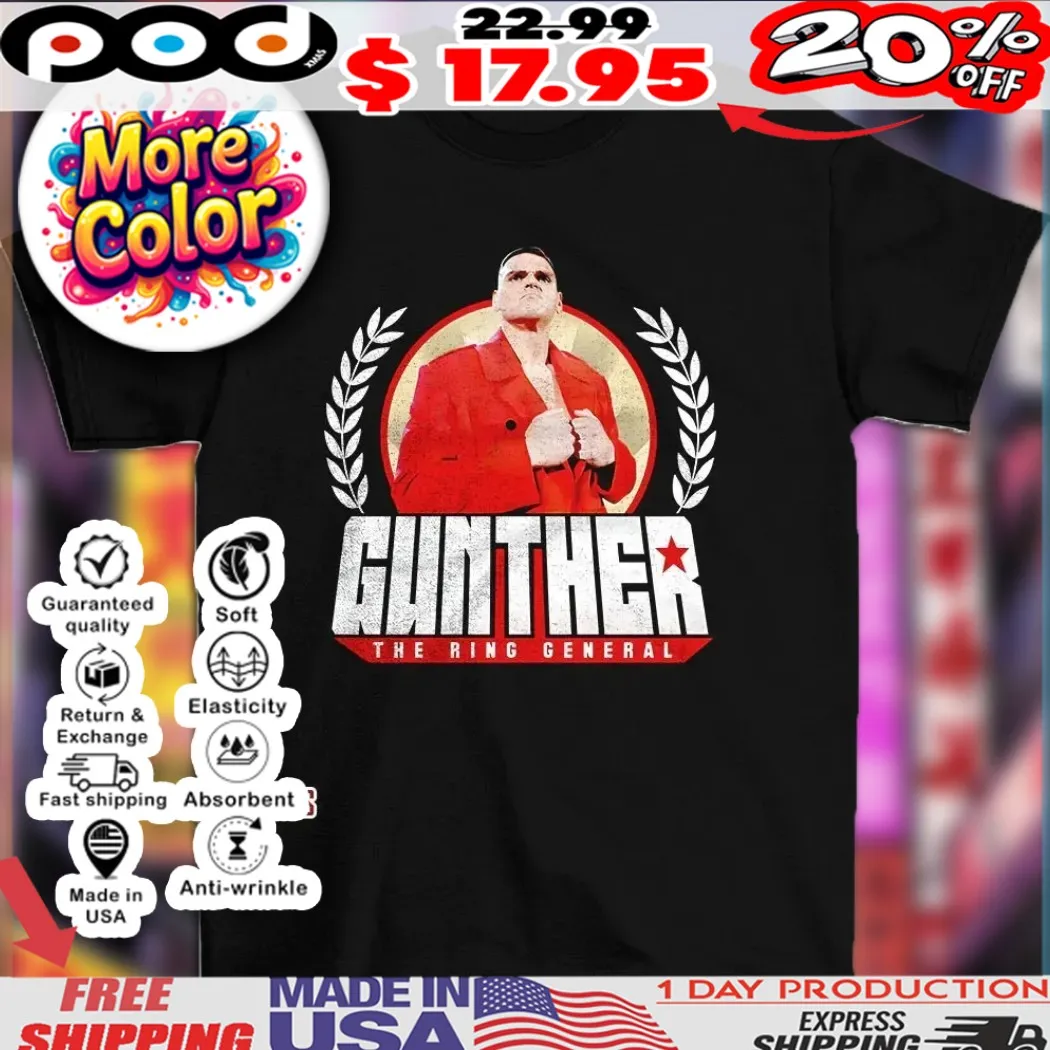 Gunther The Ring General WWE pose vintage shirt