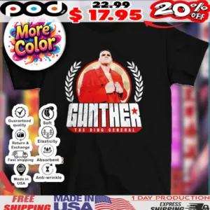 Gunther The Ring General WWE pose vintage shirt
