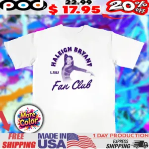Haleigh Bryant Pose Fan Club LSU Tigers Striped shirt