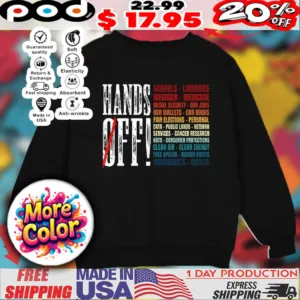 Hands off Trump protest 2025 shirt