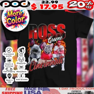 Hip Hop Ross Greene Cincinnati Reds bulldog baseball bootleg style shirt