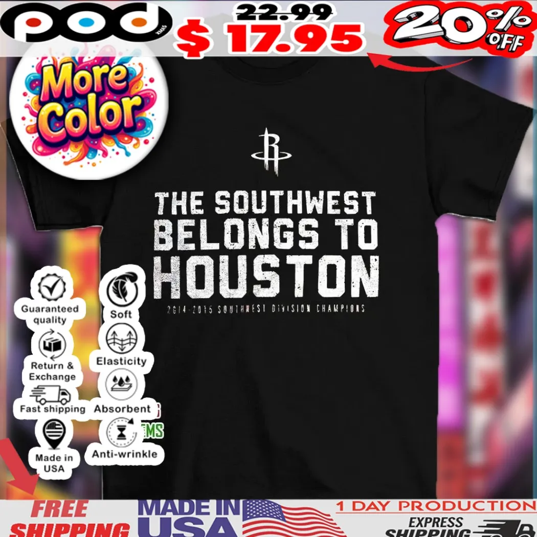 Houston Cougars the southwest belongs to Houston 2014 2015 Southwest Division Champions vintage shirt
