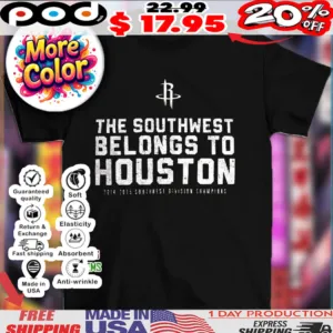 Houston Cougars the southwest belongs to Houston 2014 2015 Southwest Division Champions vintage shirt