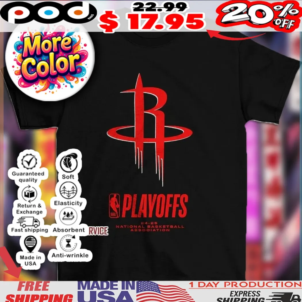 Houston Rockets 2025 NBA Playoffs National Basketball Association Logo Shirt