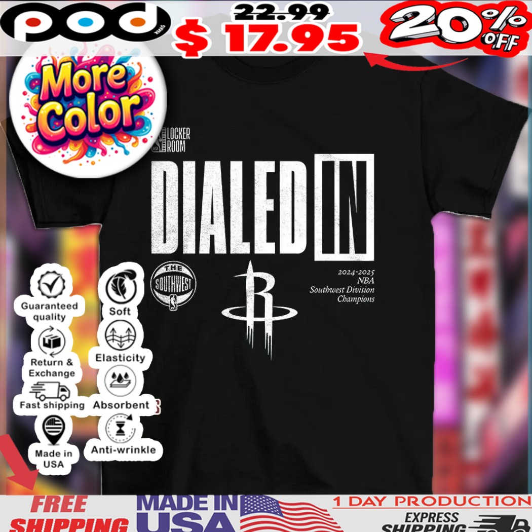 Houston Rockets Fanatics NBA 2024 2025 Southwest Division Champions Locker Room shirt