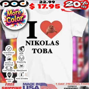 I love Nikolas Toba heart shirt