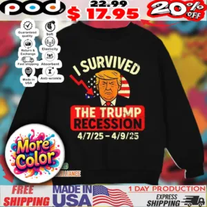 I survived the Trump recession anti Trump political 2025 shirt