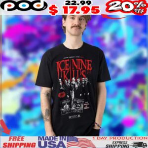 Ice Nine Kills Scream A Thon 2025 Tour Two Night Of Terror Shirt