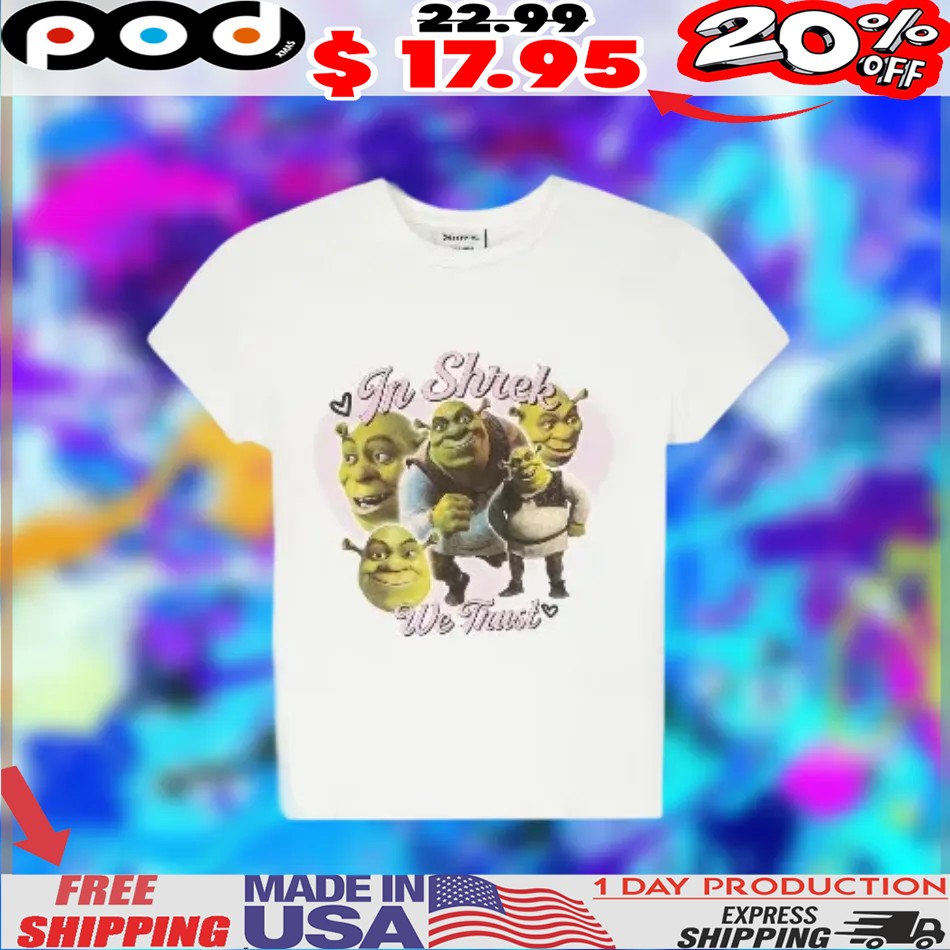 In Shrek We Trust Collage Shirt In Shrek We Trust Collage Shirt