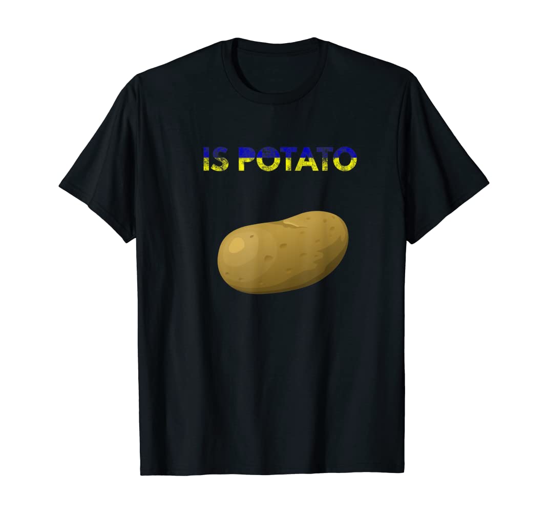 Is potato Ukrane Flag shirt Is potato Ukrane Flag shirt