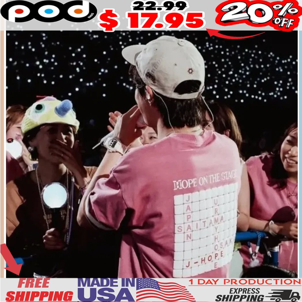 J-Hope On The Stage Tour Japan Concert Puzzle Grid BTS Shirt