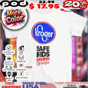 Kroger safe kids of Georgia logo shirt