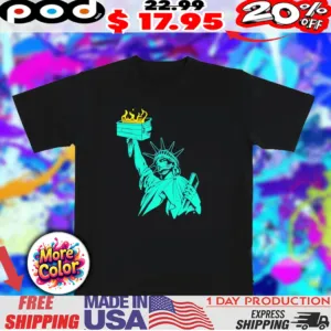Lady Liberty dumpster fire Trump 2025 shirt