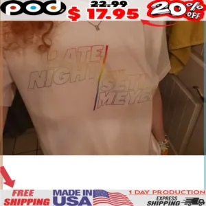 Late night with seth meyers colorful shirt