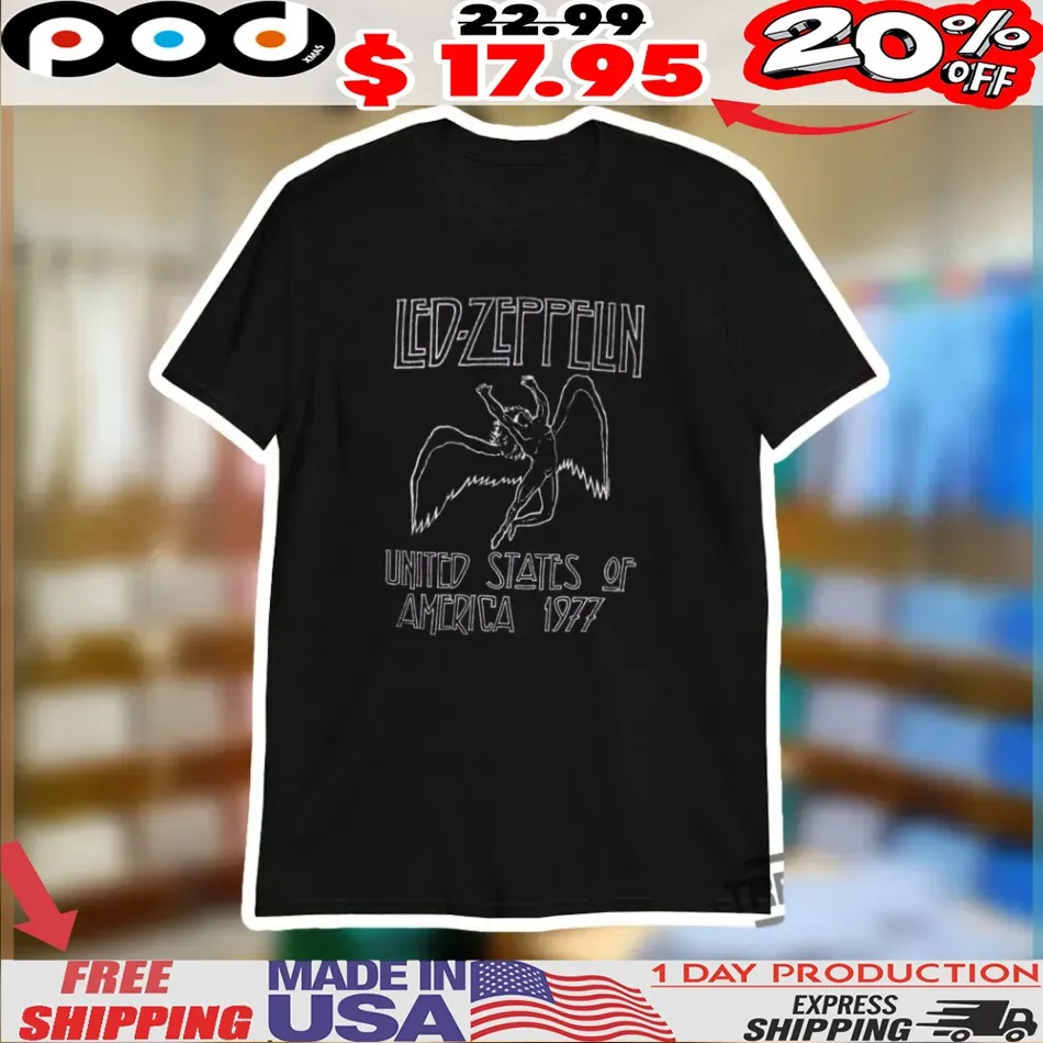 Led Zeppelin Us Tour Icarus Shirt Led Zeppelin Us Tour Icarus Shirt