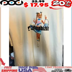 Limp Bizkit Anime Cheerleader Shirt