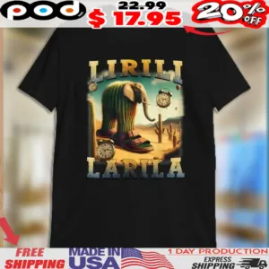 Lirili Larila Italian Brainrot Cactus Elephant Shirt