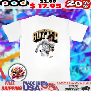Logan Sutter Purdue Boilermakers collage logo P shirt