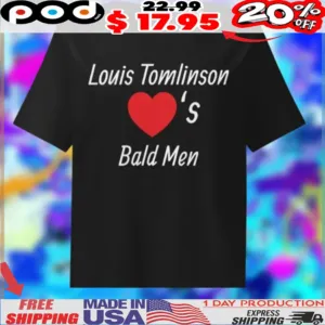 Louis Tomlinson love’s Bald men heart shirt