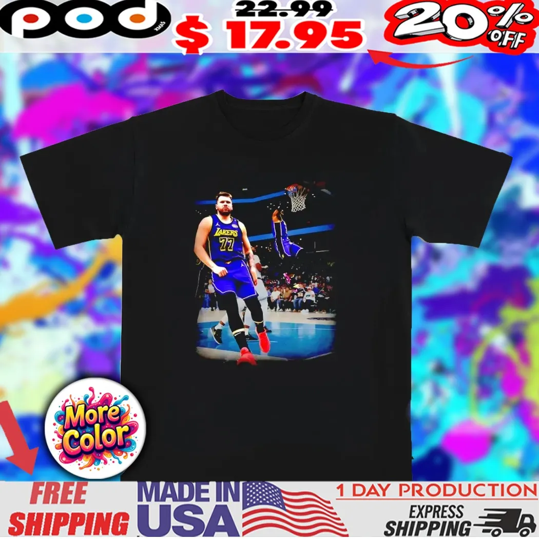 Luka Dončić x Dwyane Wade Los Angeles Lakers graphic 2025 shirt
