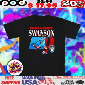 Mallory Swanson 9 Chicago Stars FC cracked Illustration design shirt