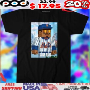 Mark Vientos New York Mets Piece by Piece Lego Shirt