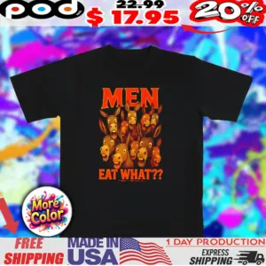 Men eat what donkey retro funny shirt